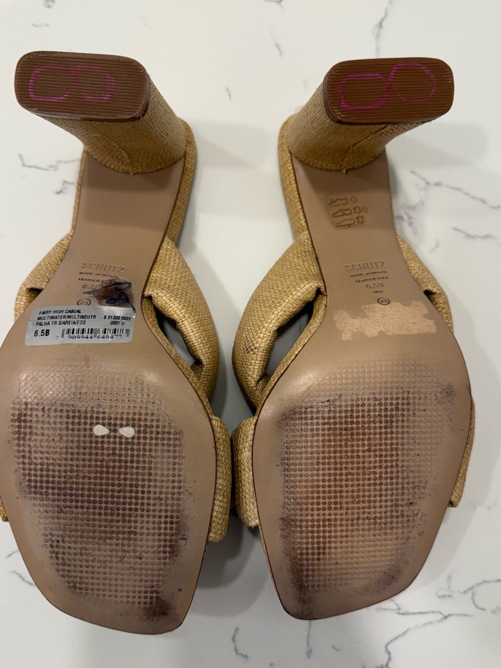 SCHUTZ Fairy High Sandal Block Heel Mules - Picture 4 of 6